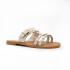 Sandalia CUERO CAMEL OFF WHITE