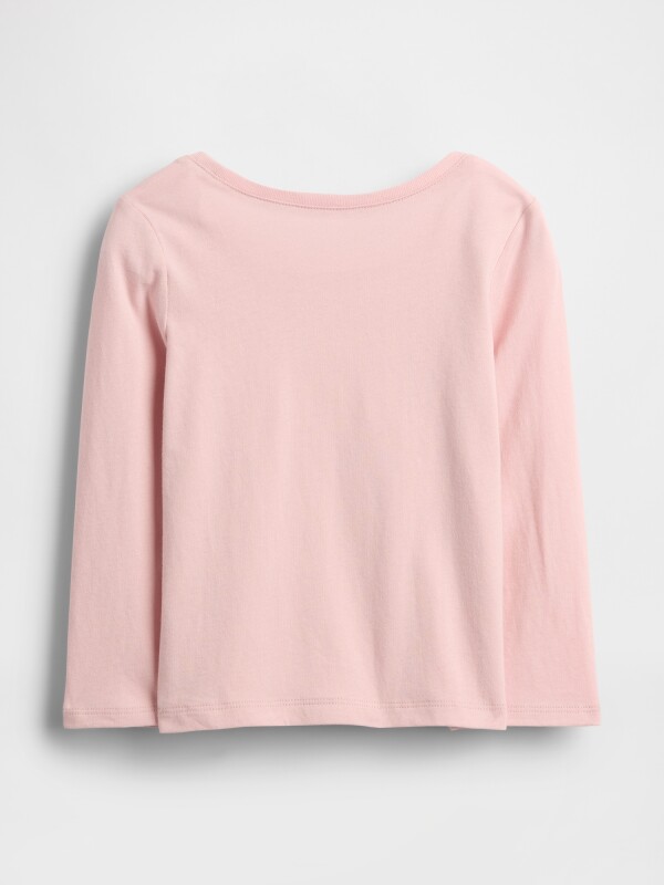 V-FRCH LS LOGO TEE PURE PINK