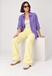 Camisa lino Violeta