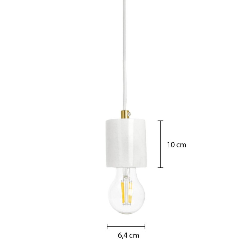 LUMINARIA COLGANTE LOPE Lámpara Colgante Lope Blanca