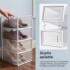 Set X4 Caja Organizadora Zapatos Zapatero Apilable Championes Calzado Premium Imback Blanco Set X4 Caja Organizadora Zapatos Zapatero Apilable Championes Calzado Premium Imback Blanco