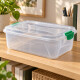 Caja organizadora 6 lts de plástico reforzada TRANSPARENTE