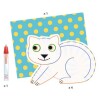 DJ090 Set De Dibujos Para Colorear Mágicos 4 Láminas +18m Djeco - Animales