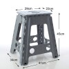 Banco plegable multiuso 45 cm gris