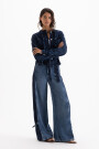 JEANS ROSES BOW Azul