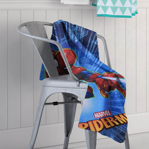Toalla Playera Algodón 70 x 130 cm SPIDERMAN AZUL