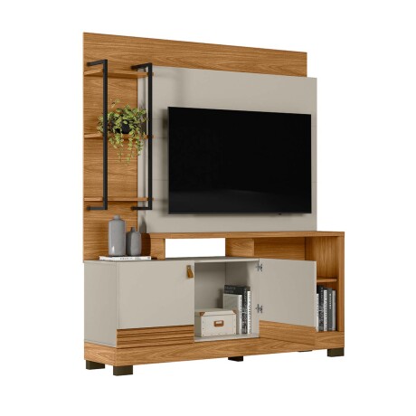 MUEBLE PARA TV MDF-Y-MDP MARRON SAN PABLO MARRON BEIGE