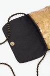 Cartera Mini Sequins Oro Viejo