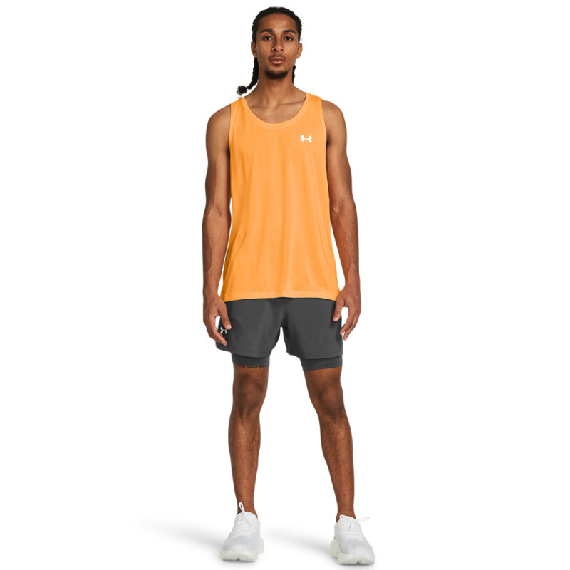 UA LAUNCH 5'' 2-IN-1 SHORTS-GRY GRY-025