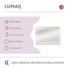 Espejo Horizontal Lumax Xindi Marco Rectangular 90 x 70cm Blanco