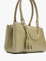 Bolso De Hombro Con Textura Y Pendiente verde