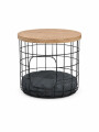 MESA WOOD CON CAMA PARA MASCOTAS MADERA