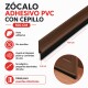 Zócalo adhesivo PVC con cepillo 100 cm MARRON