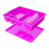 Escurridor Eco De Platos Vasos Cubiertos 45 X 38 Cm ROSA