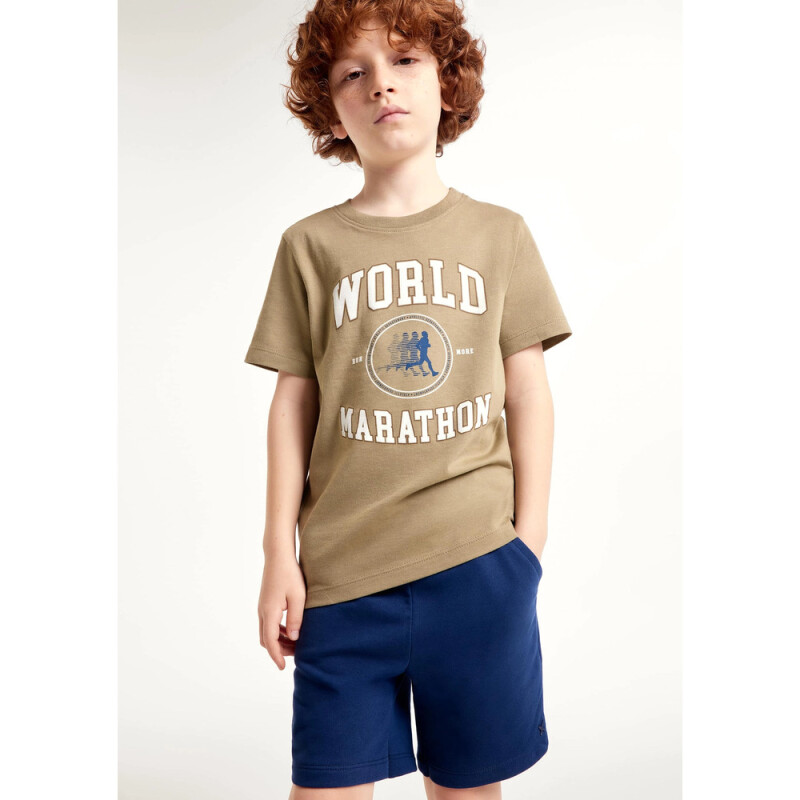 CAMISETA MM MASC MARROM