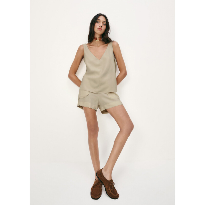 BLUSA SM FEM OLIVA CLARO