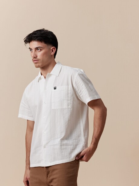 CAMISA TRAMA BLANCO