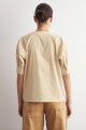 Camisa rayada cuello mao maiz