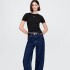 FRCH SS MOD RIB ABBRV TEE BLACK
