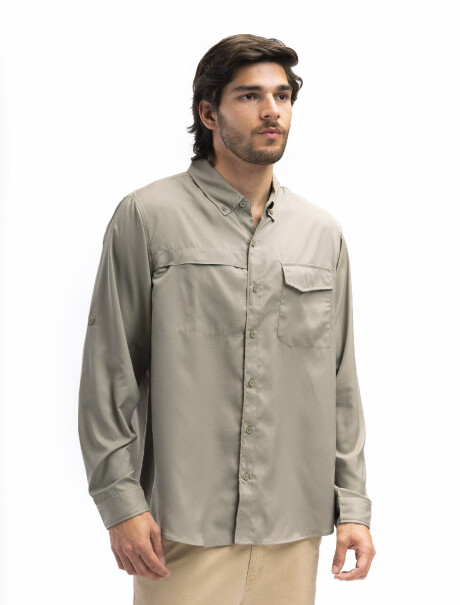 Camisa Manga Larga Creta Kaki