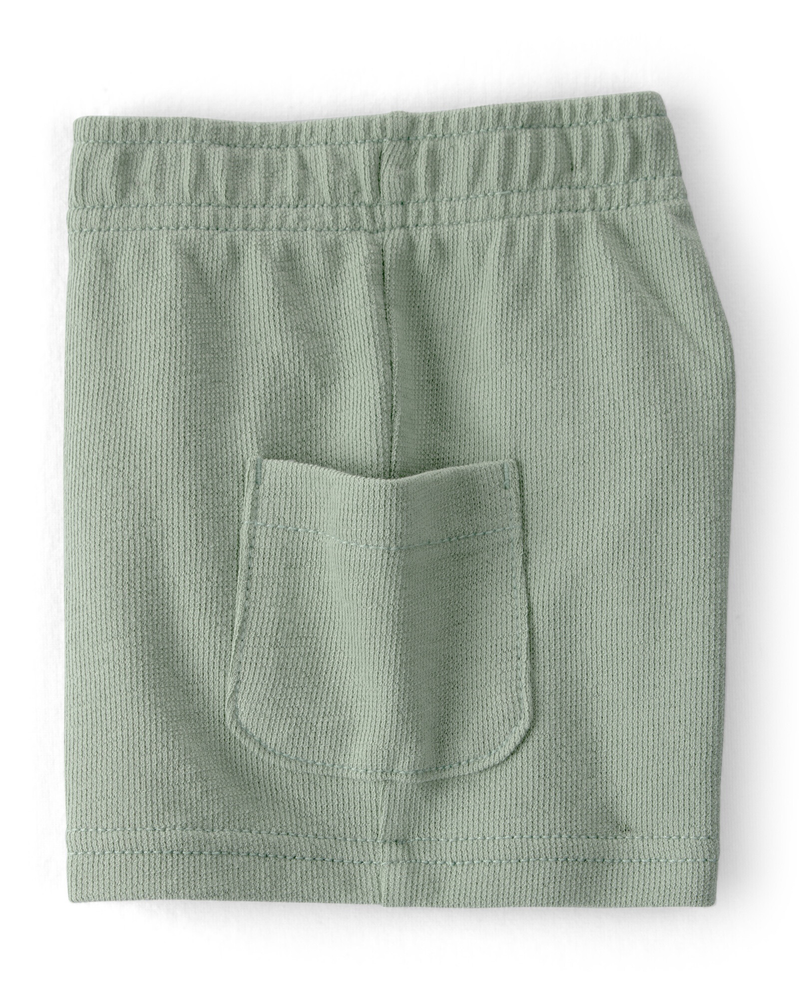 Set dos piezas de algodón, short y remera, verde, iguana bordada. Talles 6-24M Sin color