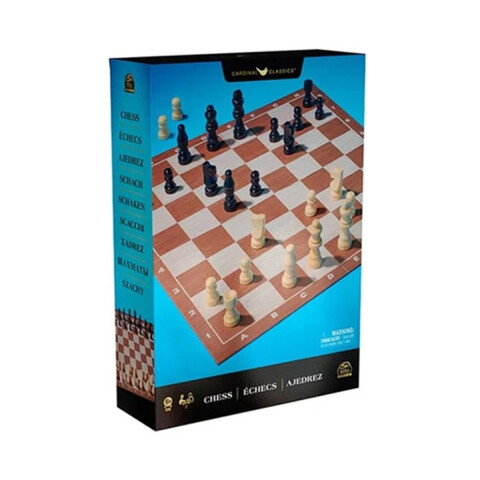 Ajedrez Clásico Con Piezas de Madera Black&Gold 36 x 36 cm U