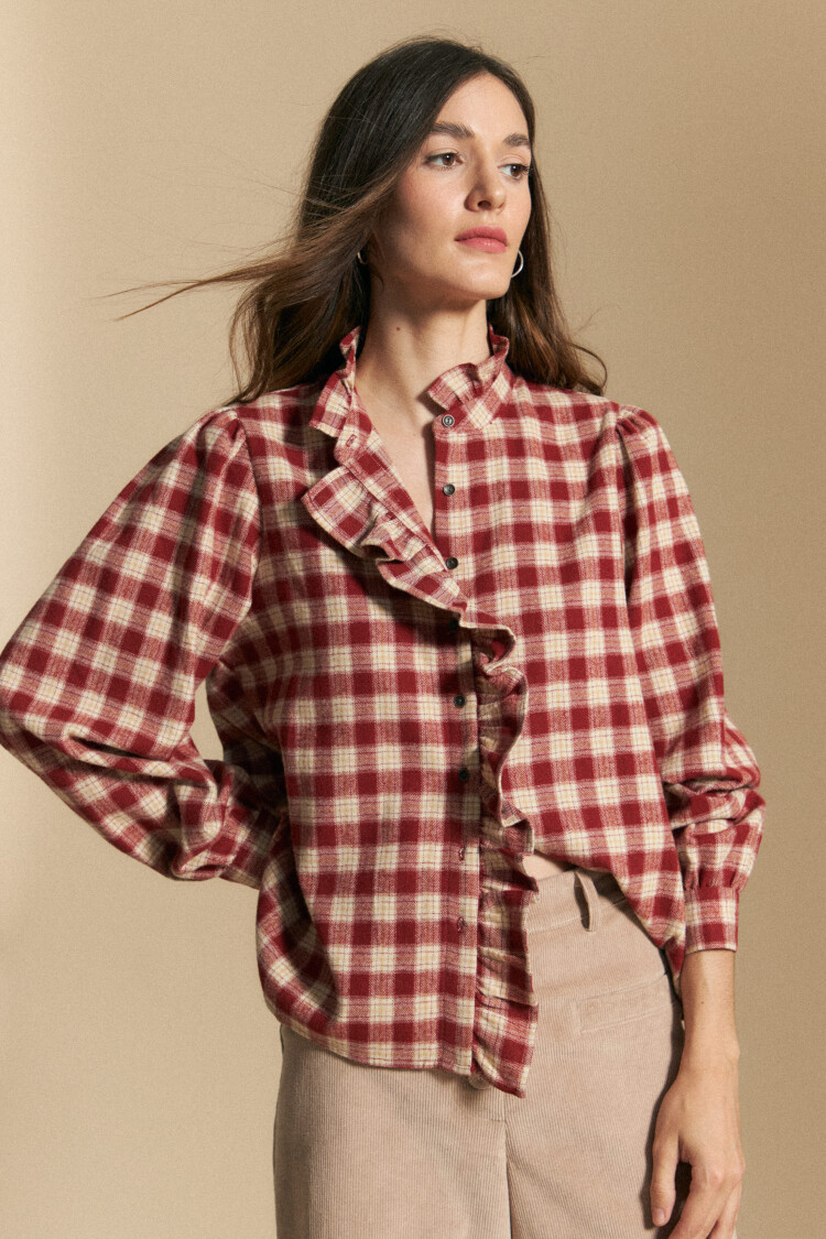 CAMISA CARLISE Ladrillo