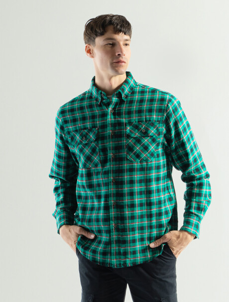 Camisa Franela Forum CFF-24 Verde/Fantasia 1