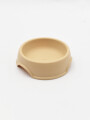 PLATO REONDO MASCOTA 14 X 4 CM BEIGE