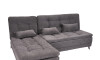 Sillón Cama con Chaise Izquierdo y derecho - Nice Chumbo Steel