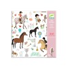 Set de 160 stickers Caballos