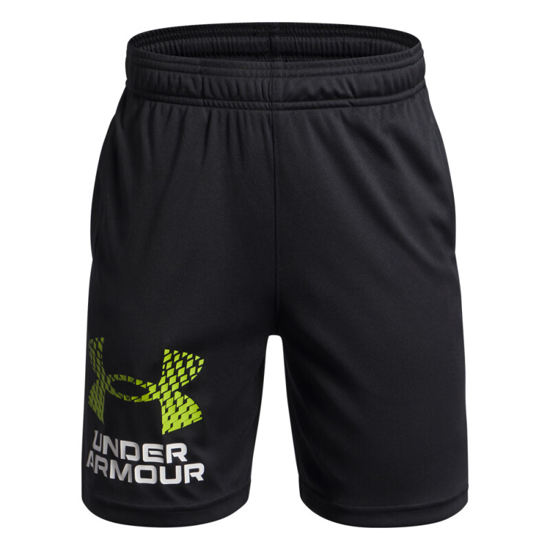UA Tech Logo Shorts-BLU BLK-005