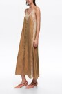 VESTIDO LENCERO Caramelo