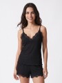 PIJAMA SET RIB NEGRO