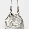 Mini bag Gina en cuero arrugado Metalizado