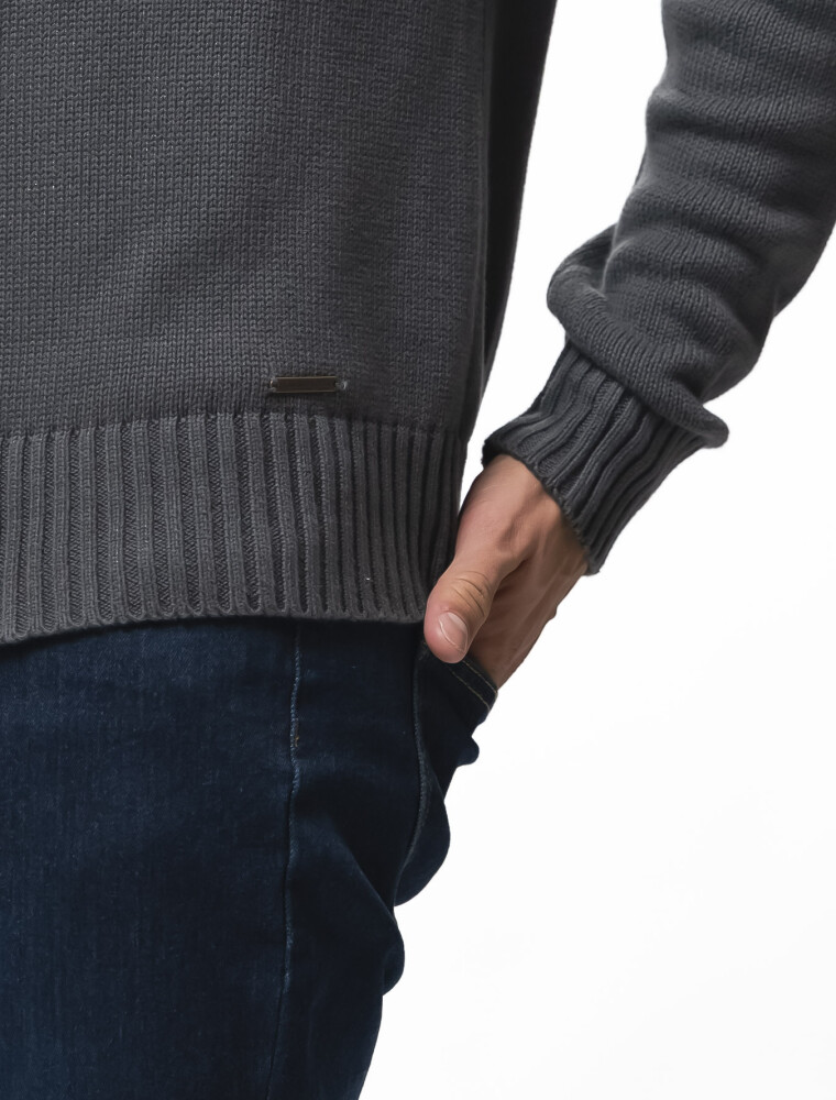 Buzo C/Base Brooklyn Gris Oscuro