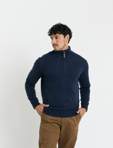 470415 REMERA HARRINGTON LABEL Azul Oscuro