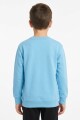 Buzo deportivo básico escote redondo - UNISEX CELESTE