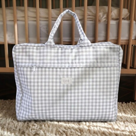 Valija Baby Carry On Vichy Gris