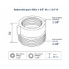 Reducción para sifón 1 1/2" M x 1 1/4" H Reducción Para Sifón 1 1/2" M X 1 1/4" H