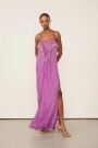 VESTIDO LARGO JABOT Violeta
