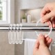 Ganchos para cortina de baño x12 acrilico S/C