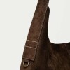 Bolso Tanner en cuero gamuza Chocolate