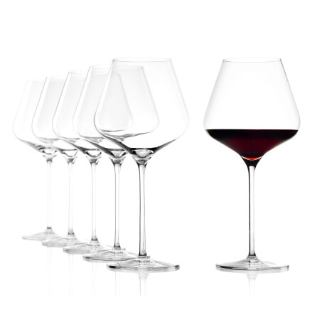 SET 6 COPAS VINO CRISTAL TRANSPARENTE QUATROPHIL 710ML