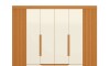 Ropero 6 puertas 4 cajones - Doble Casal Off Freijo