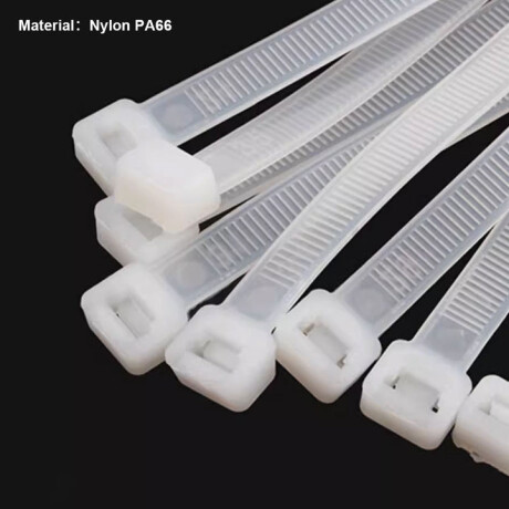 PRECINTO PLASTICO BLANCO DE 2.5 X 100MM 100U HARDEN ++ N/a