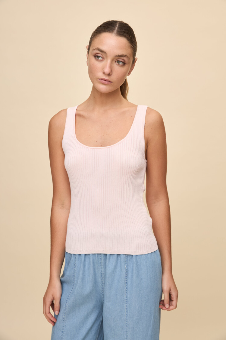 TOP LEIVA Rosa Bebé
