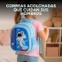 Mochila Escolar Infantil Reforzada Niños 33x24Cm Astronauta Color Azul