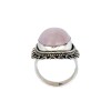 Anillo Oval-Plata 925-Piedra Cuarzo rosa-AN3949 conpiedra