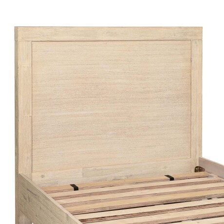 CAMA 1 1/2 PLAZA MADERA-ACACIA NATURAL-BEIGE PRINCE